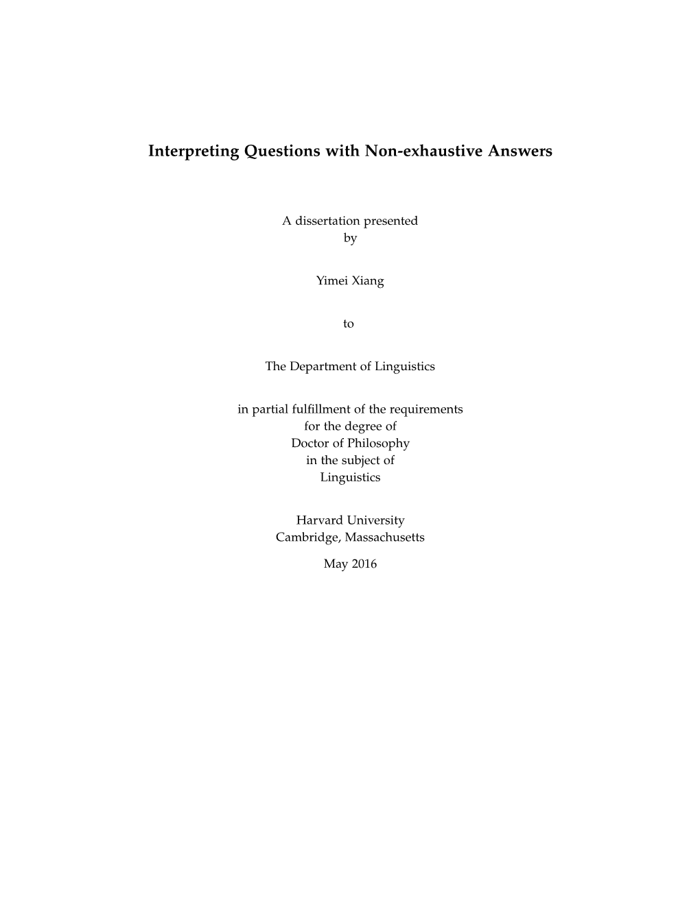 Interpreting Questions with Non-Exhaustive Answers