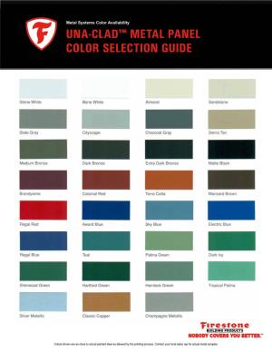 Una-Clad™ Metal Panel Color Selection Guide