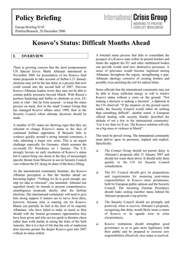Kosovo's Status