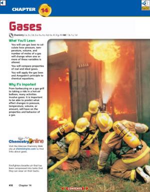 Chapter 14: Gases