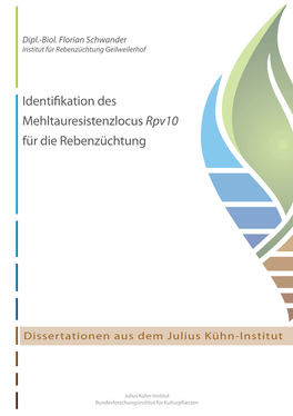 Identifikation Des Mehltauresistenzlocus Rpv10 Für Die Rebenzüchtung