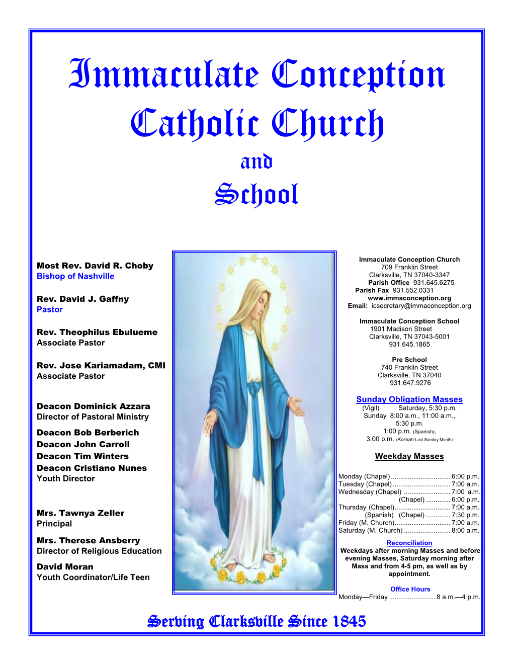 Immaculate Conception Catholic Church and School