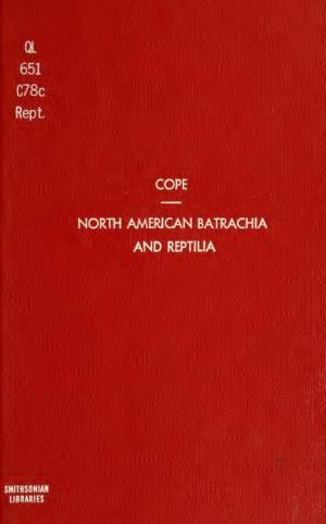 Check-List of North American Batrachia