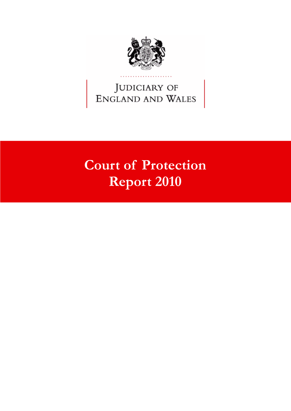 Court of Protection Report 2010