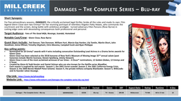 Damages – the Complete Series – Blu-Ray