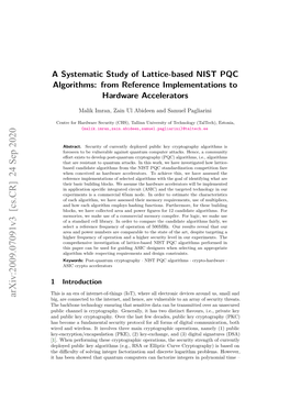 A Systematic Study of Lattice-Based NIST PQC Algorithms: from Reference Implementations to Hardware Accelerators