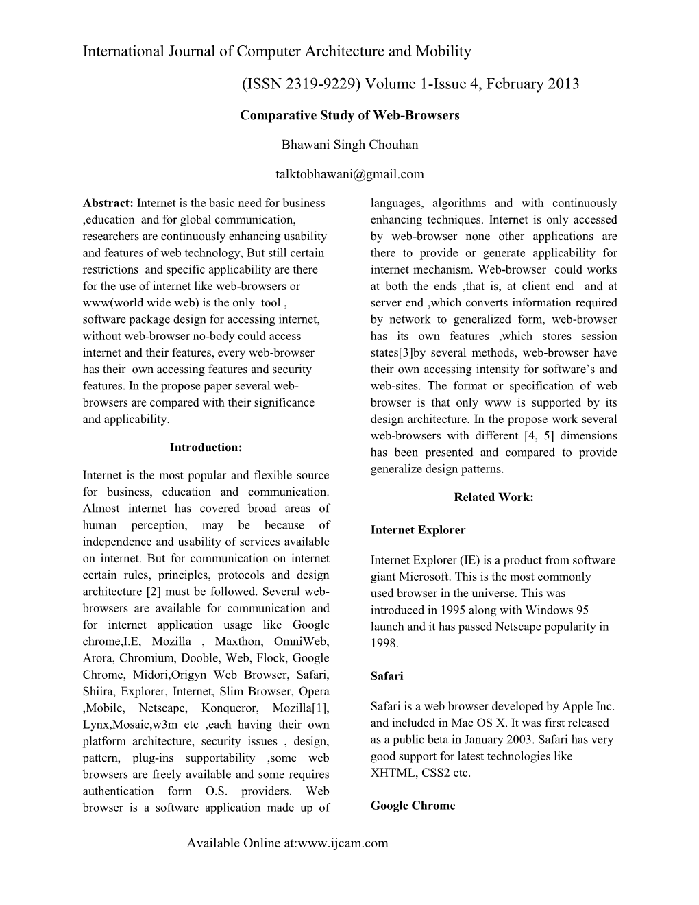 Comparative Study of Web-Browser.Pdf