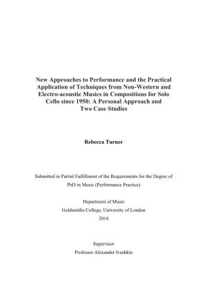 New Approaches to Performance and the Practical