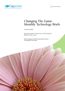 Changing the Game: Tech Briefs August 2007