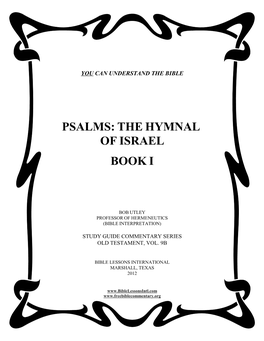 Psalms Commentary