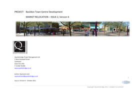 Basildon Town Centre Development MARKET RELOCATION