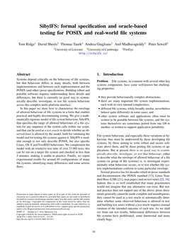 Sibylfs: Formal Specification and Oracle-Based Testing for POSIX and Real-World File Systems