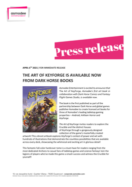 The Art of Keyforge Is Available Now from Dark Horse Books