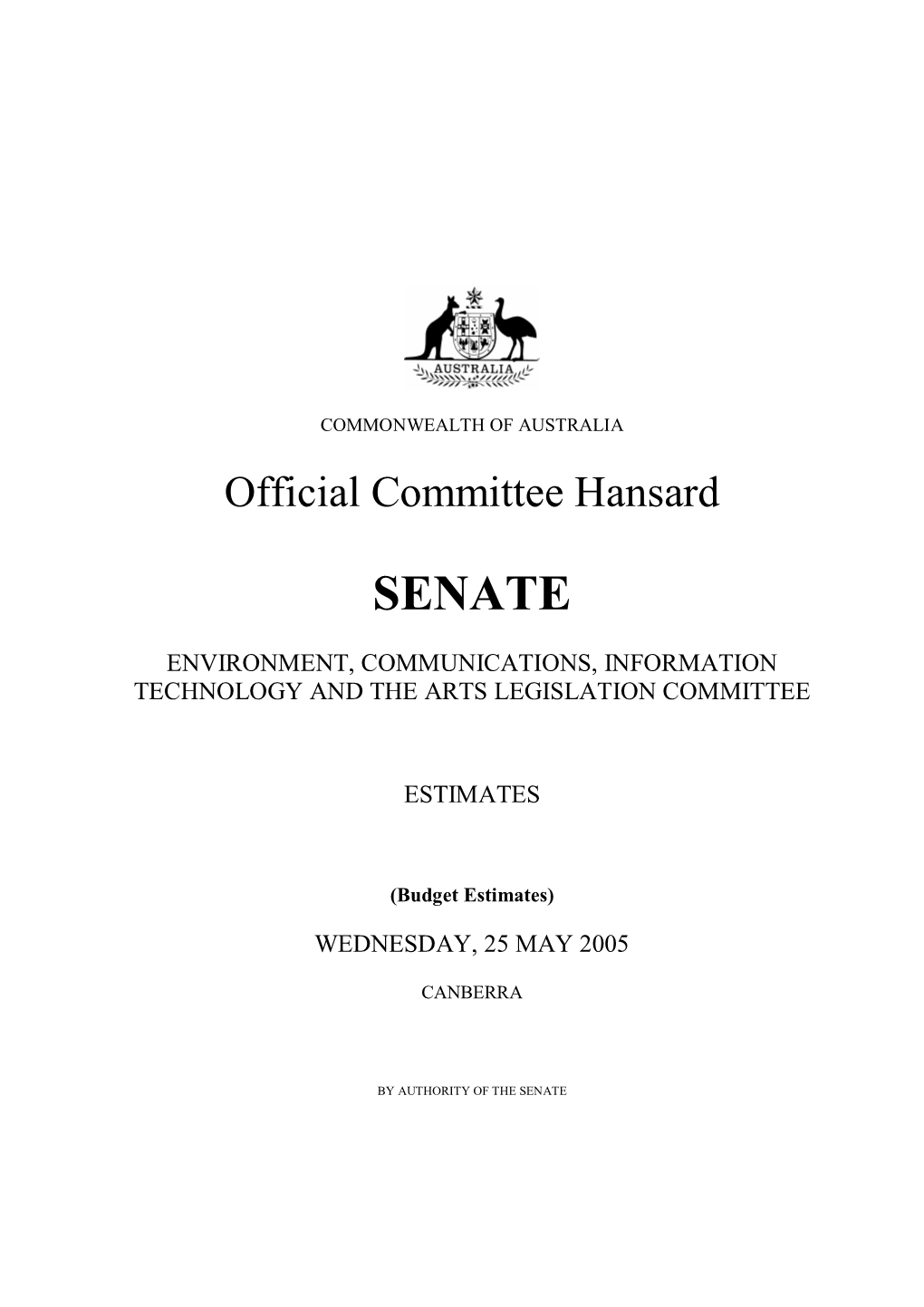 Official Committee Hansard