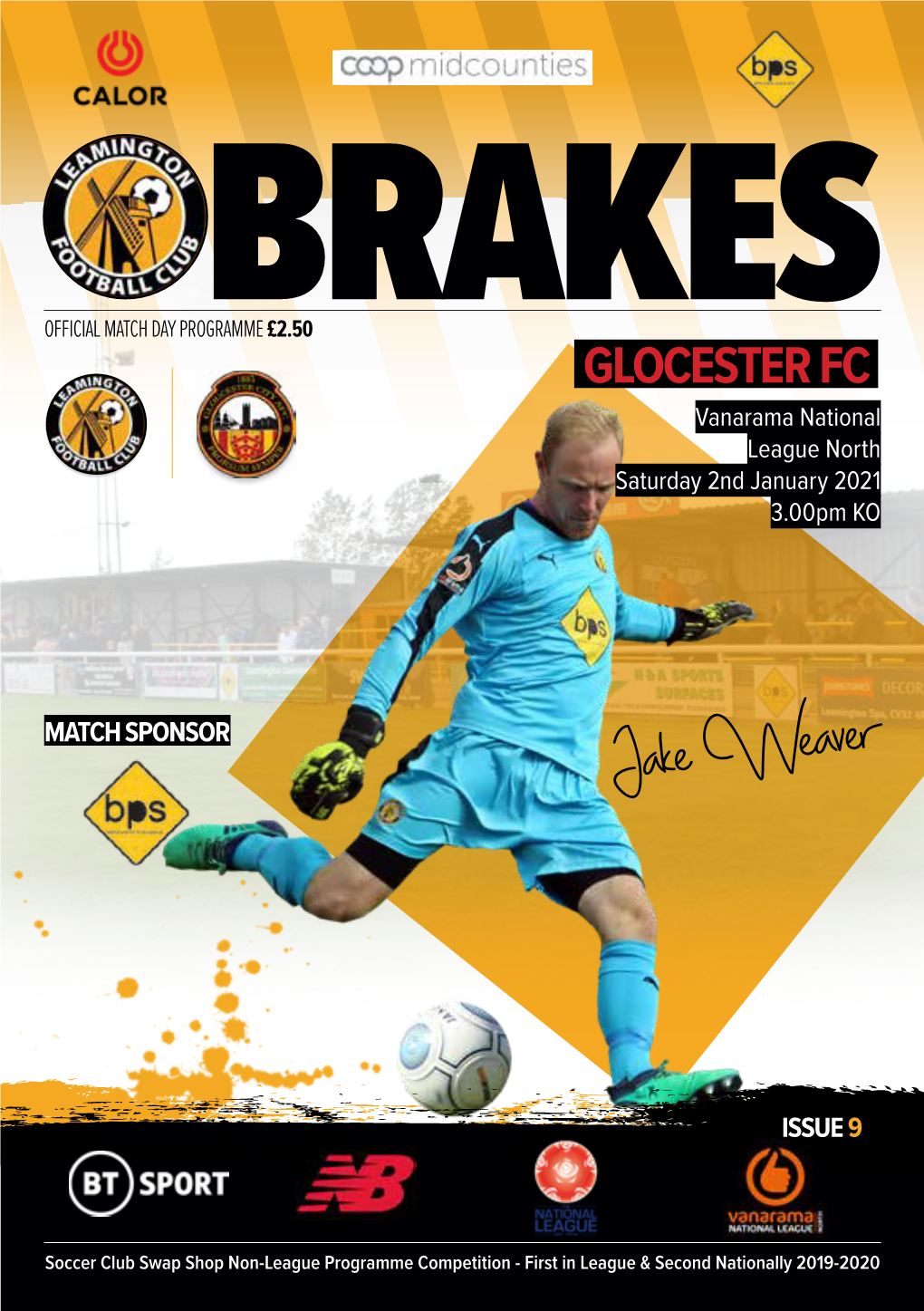 GLOCESTER FC Vanarama National League North Saturday 2Nd January 2021 3.00Pm KO