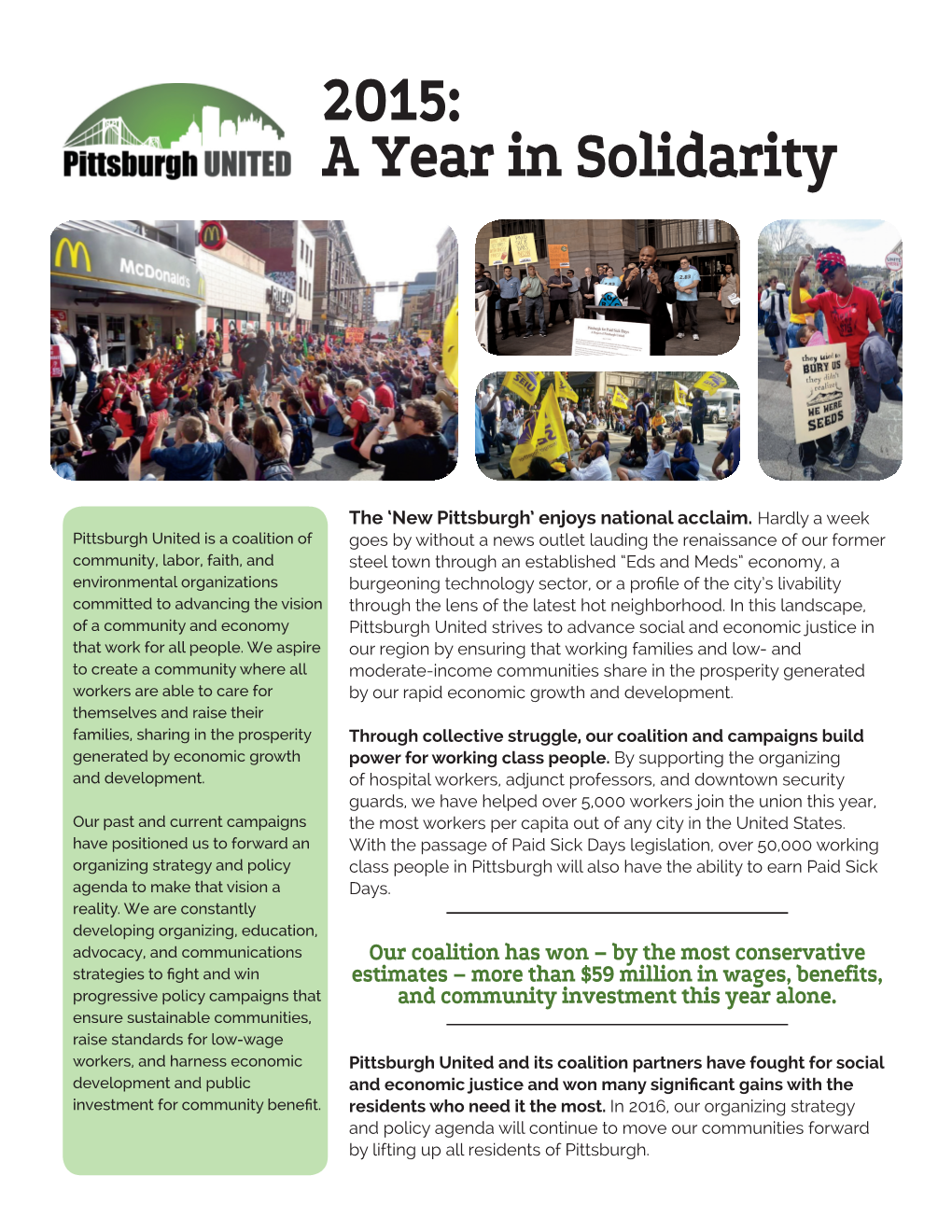 2015: a Year in Solidarity