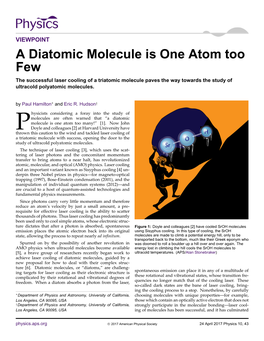 A Diatomic Molecule Is One Atom Too Few the Successful Laser Cooling of a Triatomic Molecule Paves the Way Towards the Study of Ultracold Polyatomic Molecules