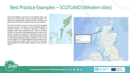 Best Practice Examples –SCOTLAND (Western Isles)