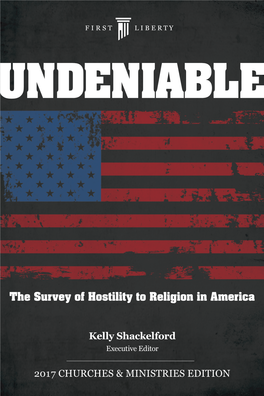 The Survey of Hostility to Religion in America 2017 Churches & Ministries Edition
