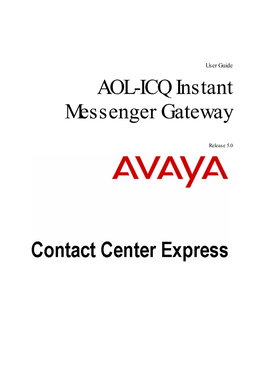 AOL-ICQ Instant Messenger Gateway