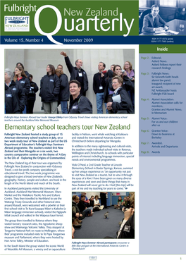 Fulbright New Zealand Quarterly, November 2009