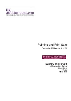 Painting and Print Sale Wednesday 28 March 2012 14:00
