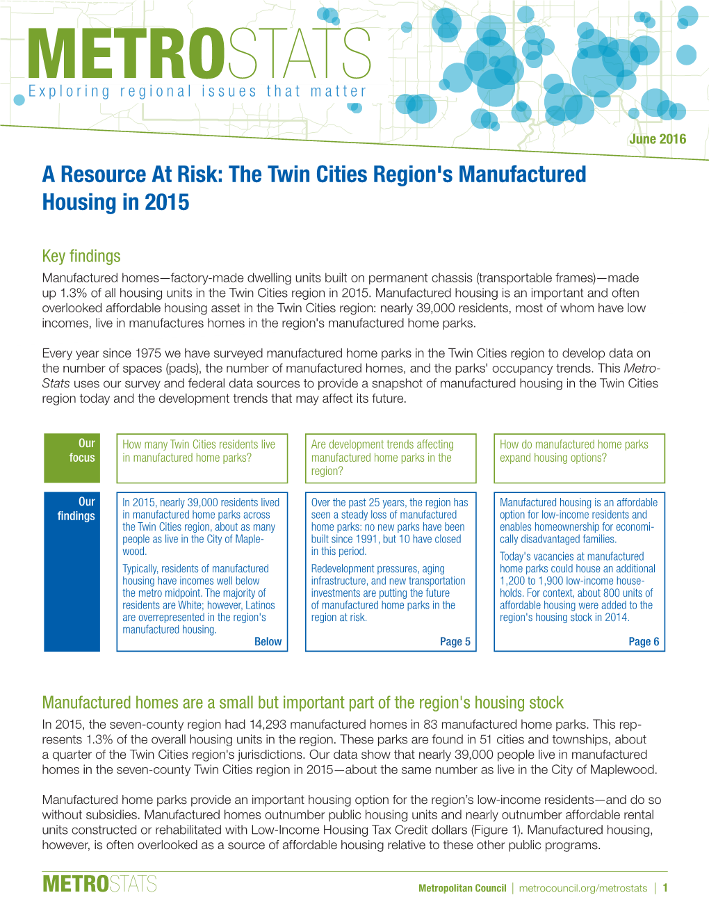 A Resource at Risk: the Twin Cities Manufactured Housing in 2015