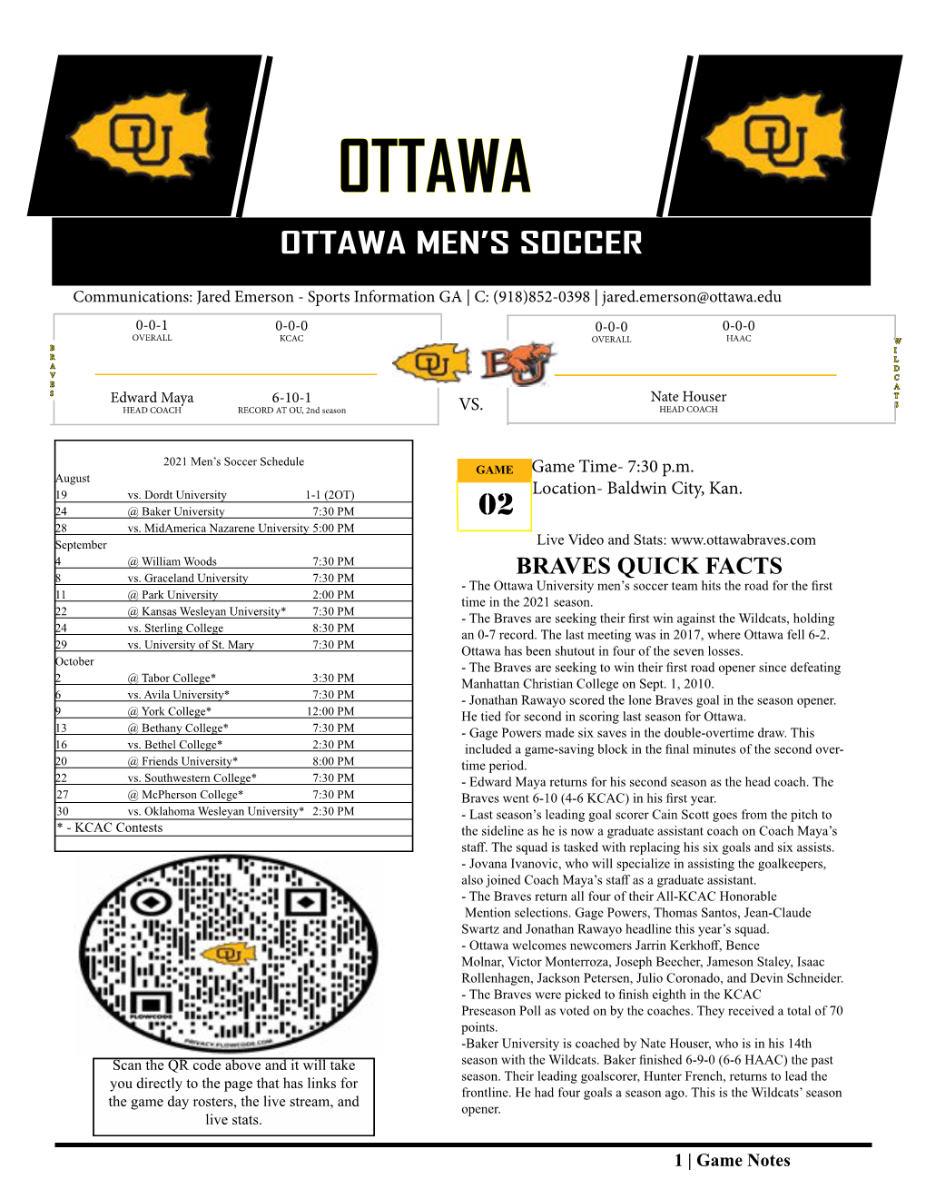 Ottawa Men's Soccer