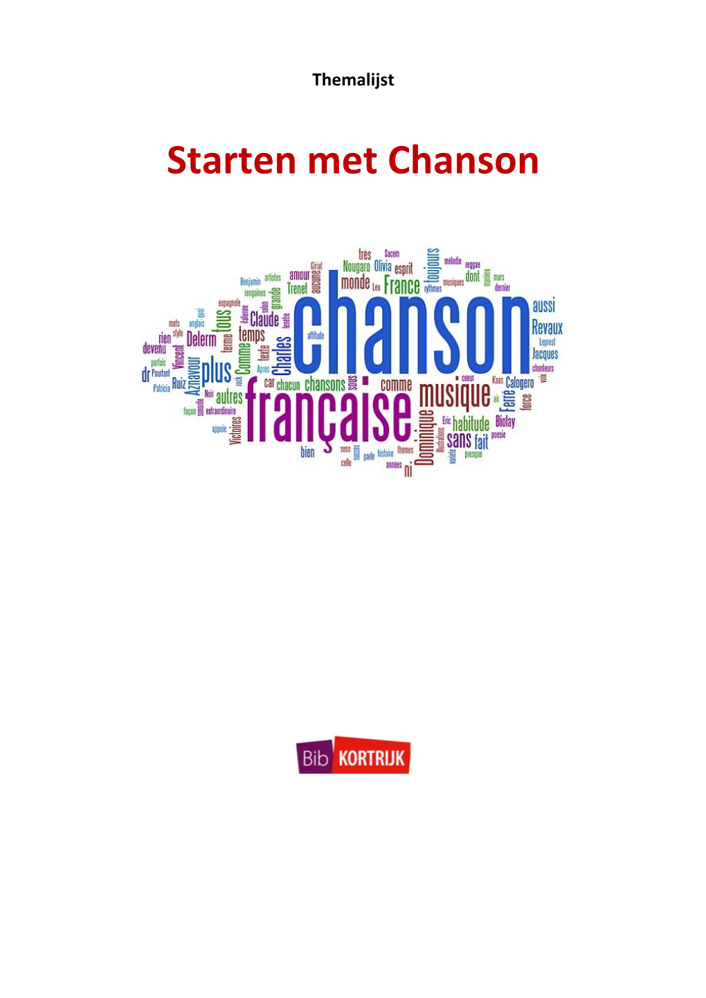 Starten Met Chanson