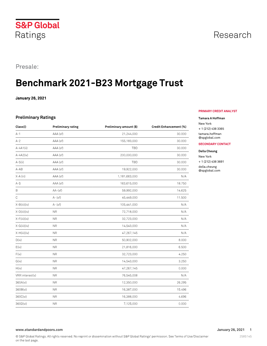 Benchmark 2021-B23 Mortgage Trust