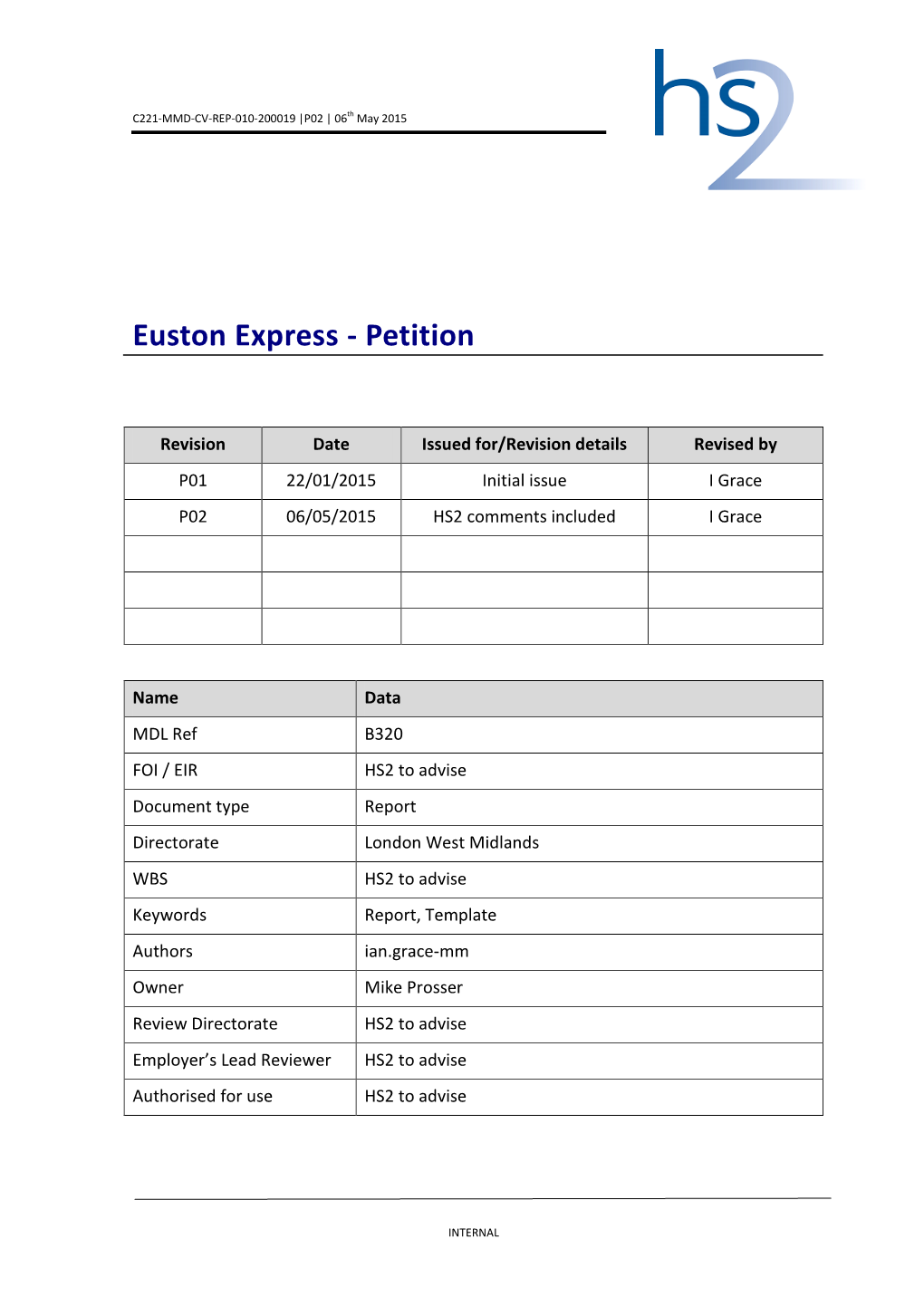 Euston Express - Petition