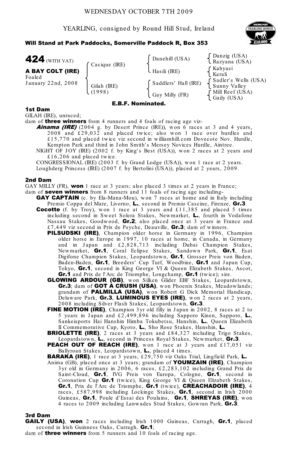 Tattersalls October Yearling Sale Book 1