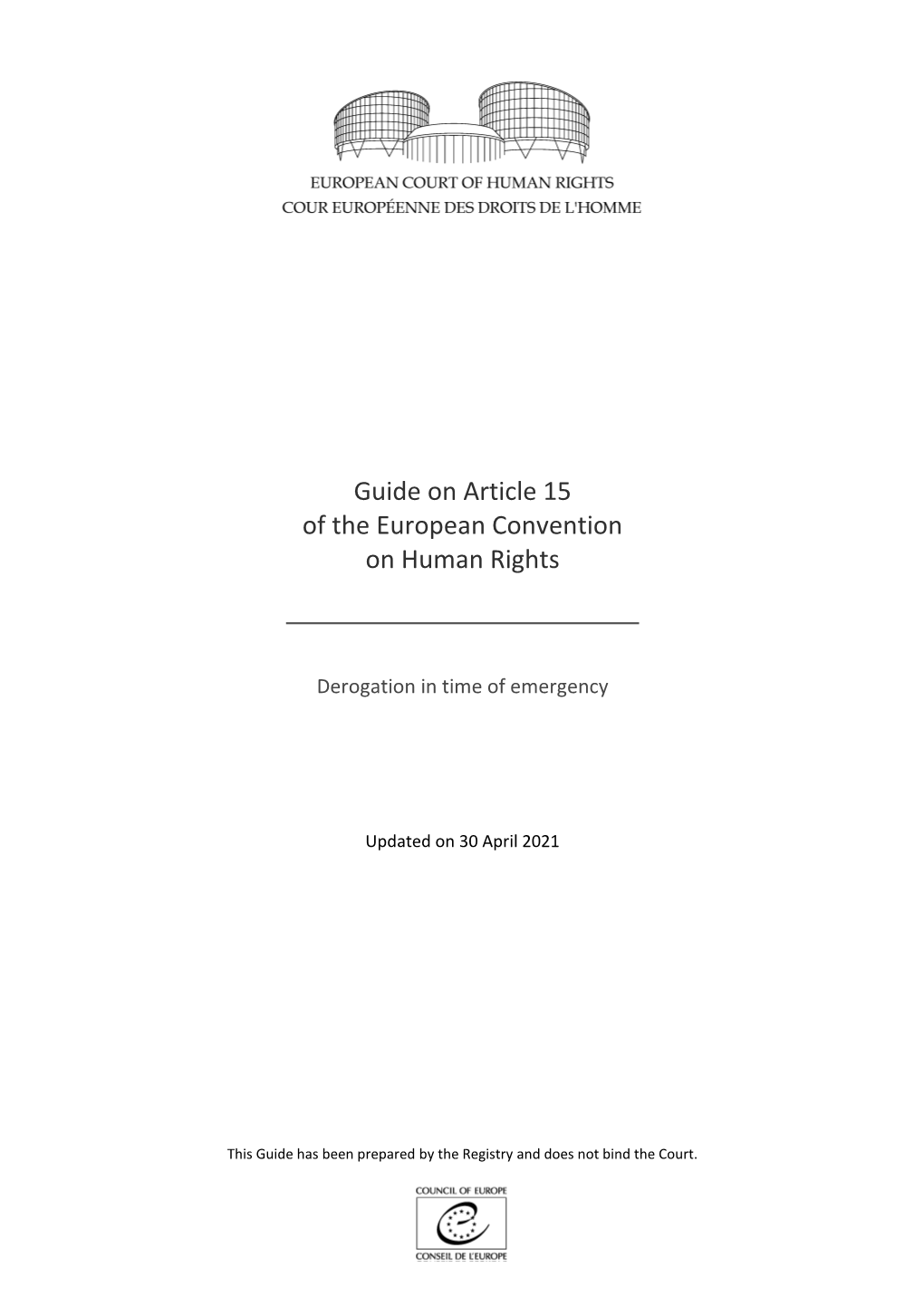 Article 15 of the European Convention on Human Rights