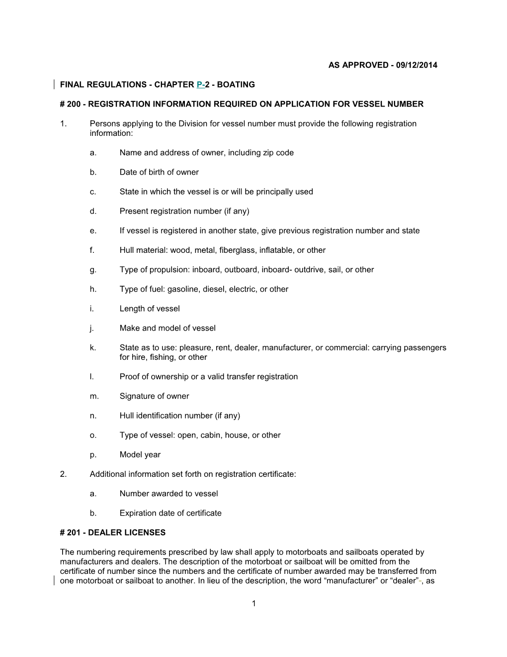 Parks and Outdoor Recreation Chapter 2 s1