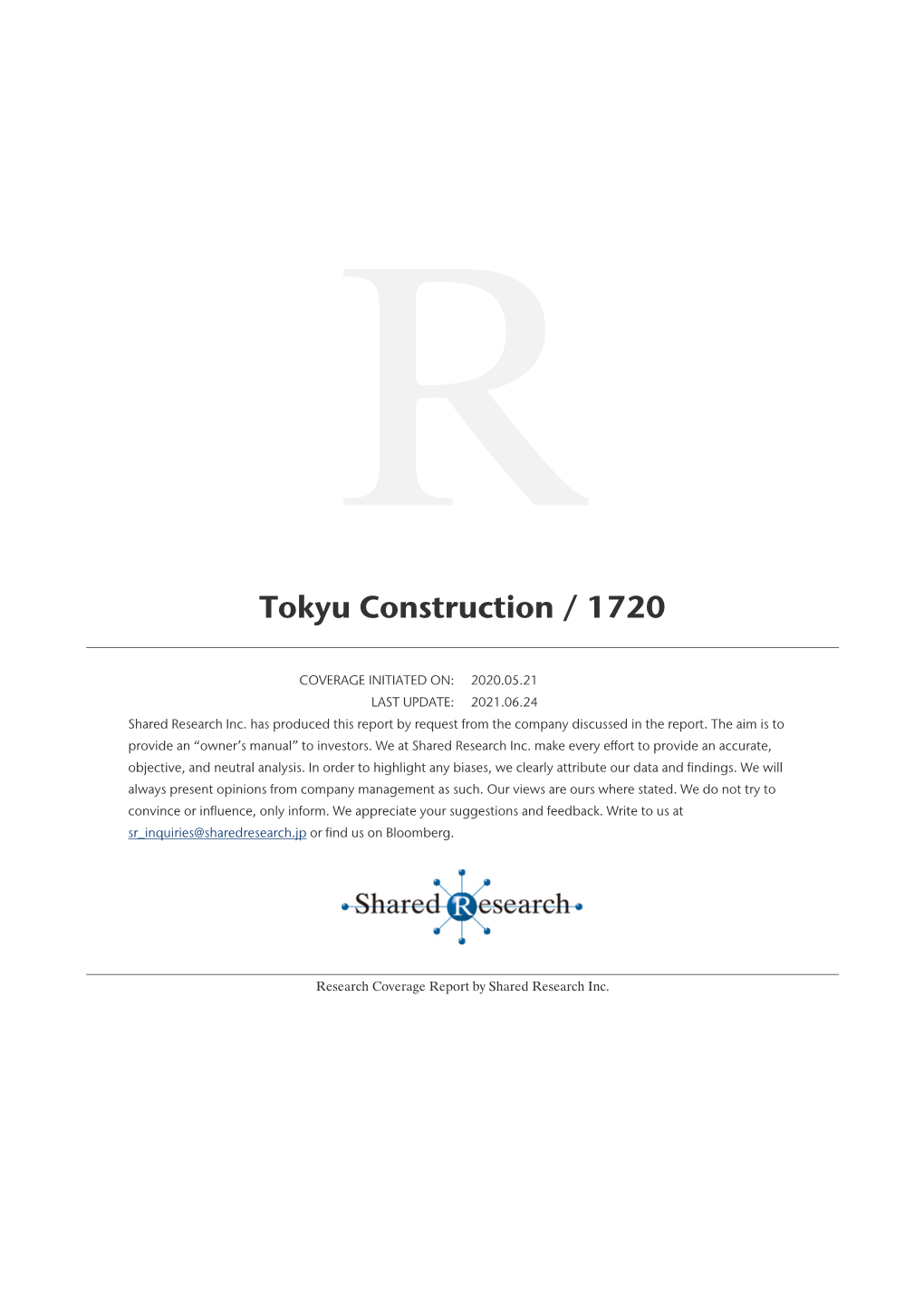 Tokyu Construction / 1720