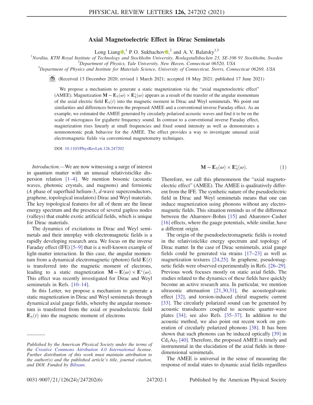 Axial Magnetoelectric Effect in Dirac Semimetals