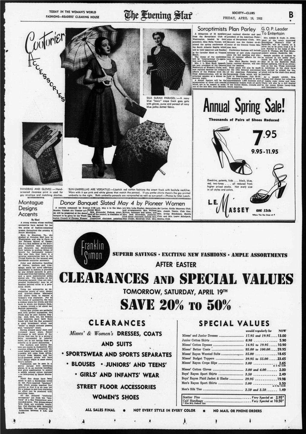 CLEARANCES and SPECIAL VALVES