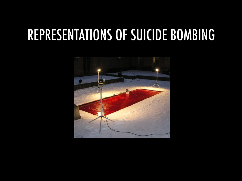 Representations of Suicide Bombing