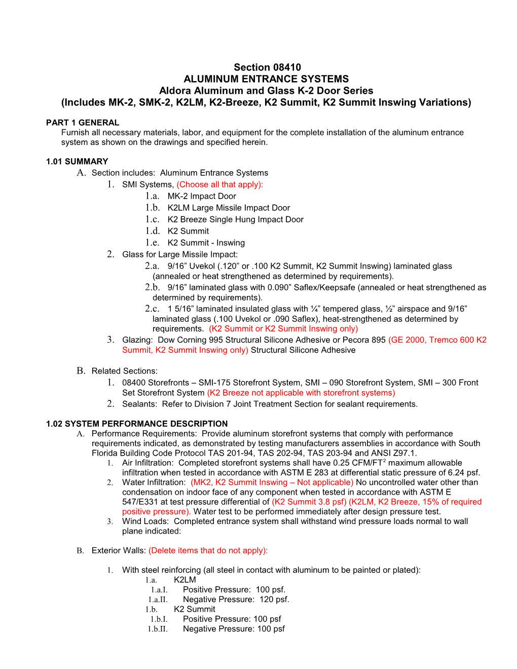 Csi Masterformat Section Number s1