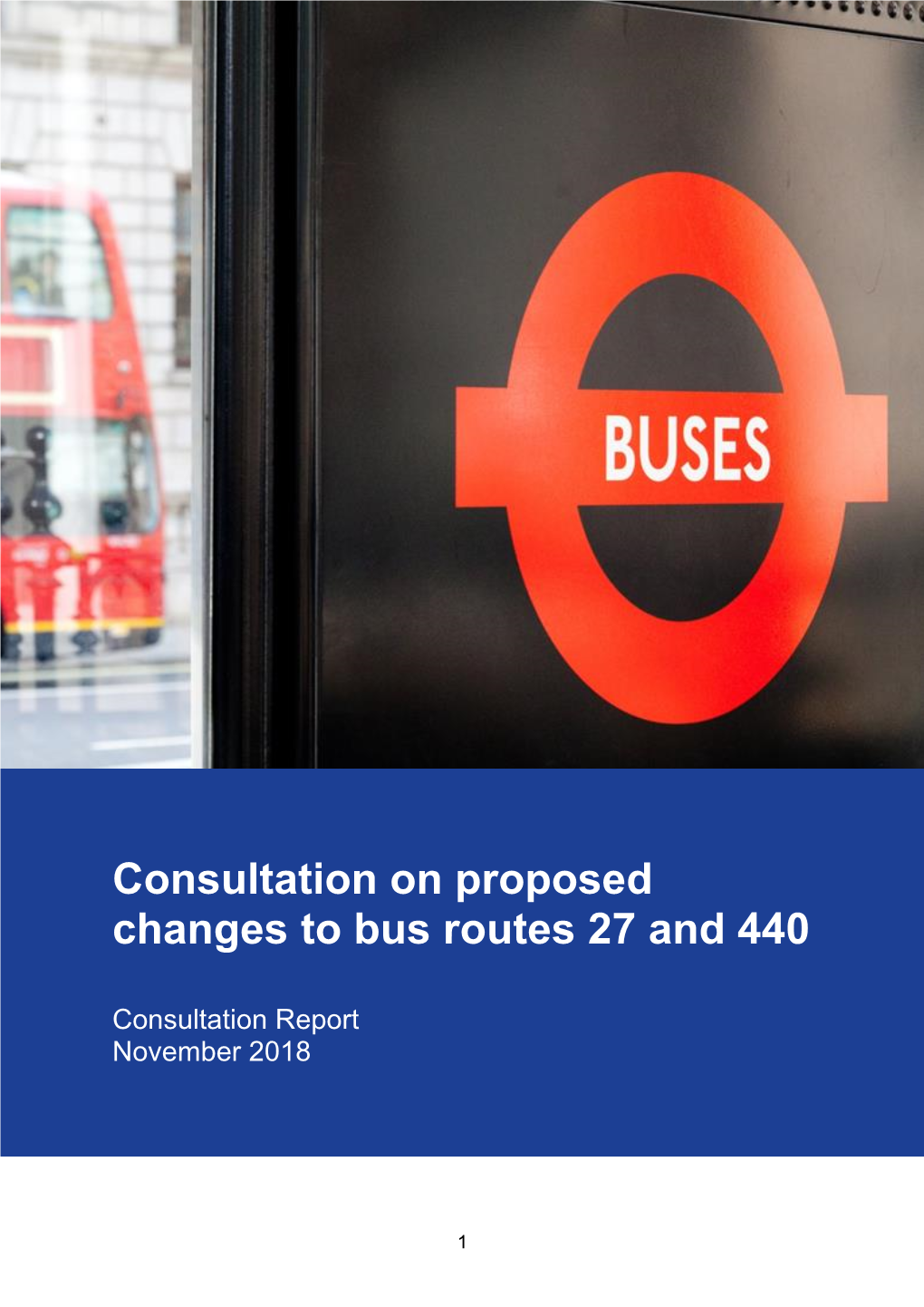 Routes 27 & 440 Consultation Report
