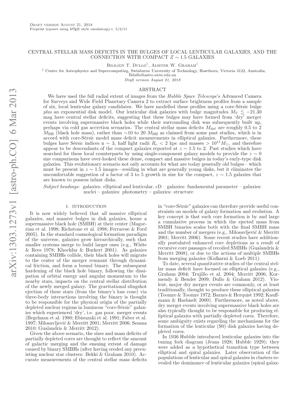 Central Stellar Mass Deficits in the Bulges of Local Lenticular Galaxies, and the Connection with Compact Z~ 1.5 Galaxies