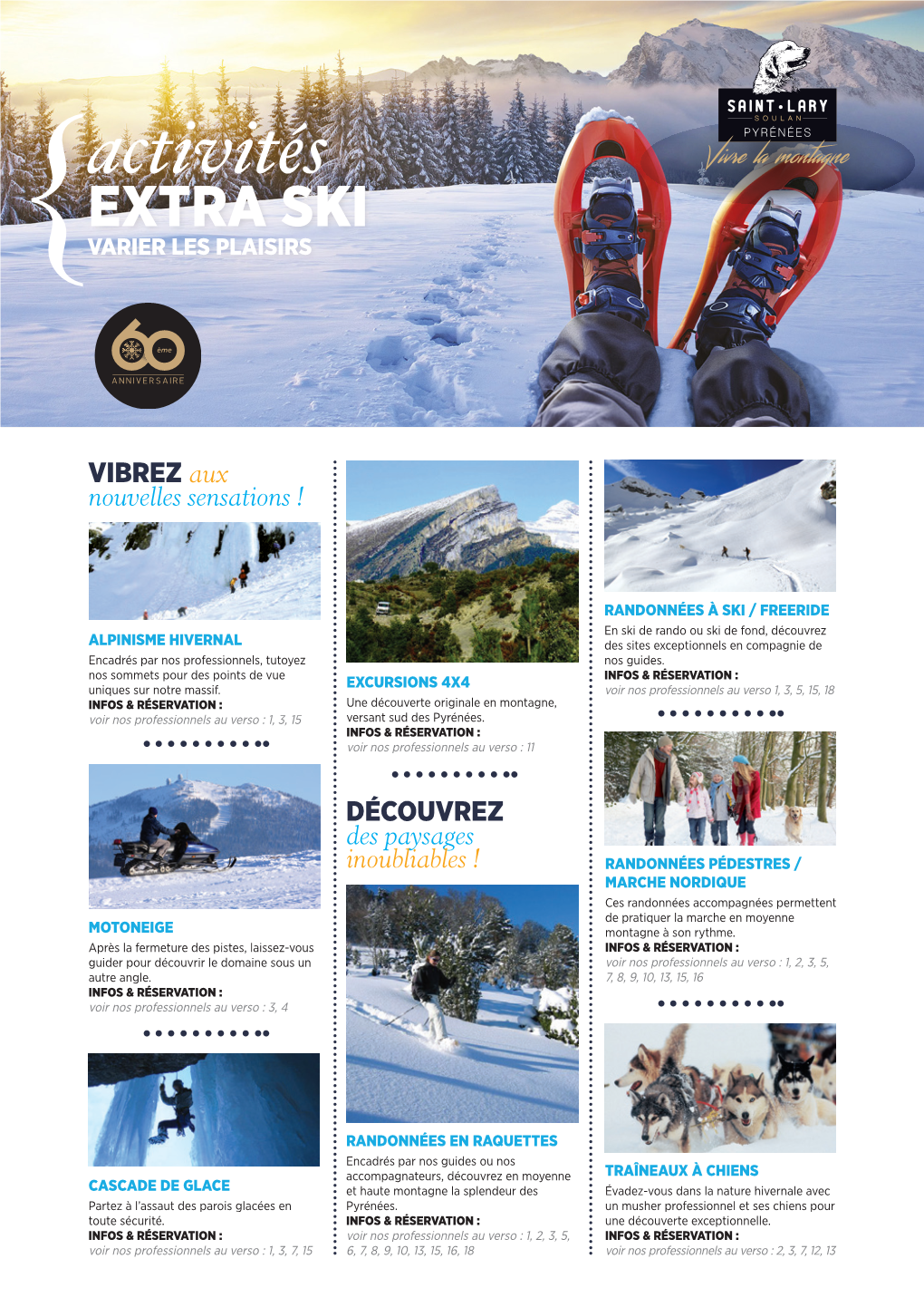 Activités EXTRA SKI {VARIER LES PLAISIRS