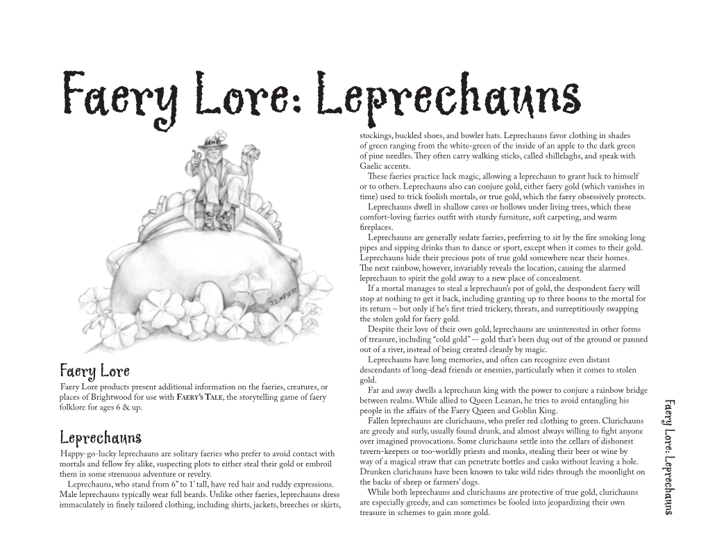 Faery Lore Leprechauns