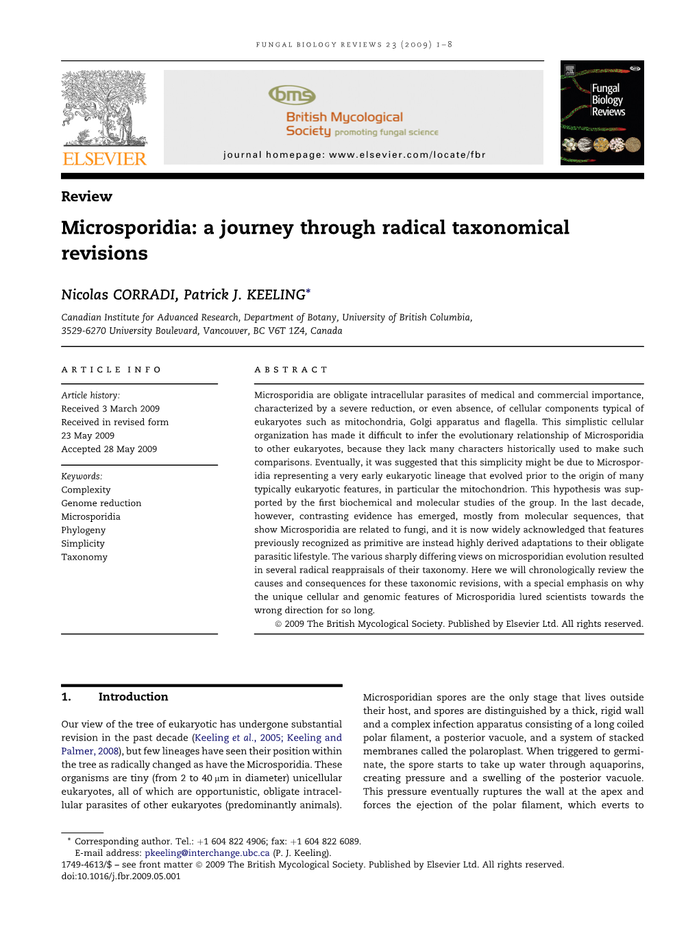 Microsporidia: a Journey Through Radical Taxonomical Revisions