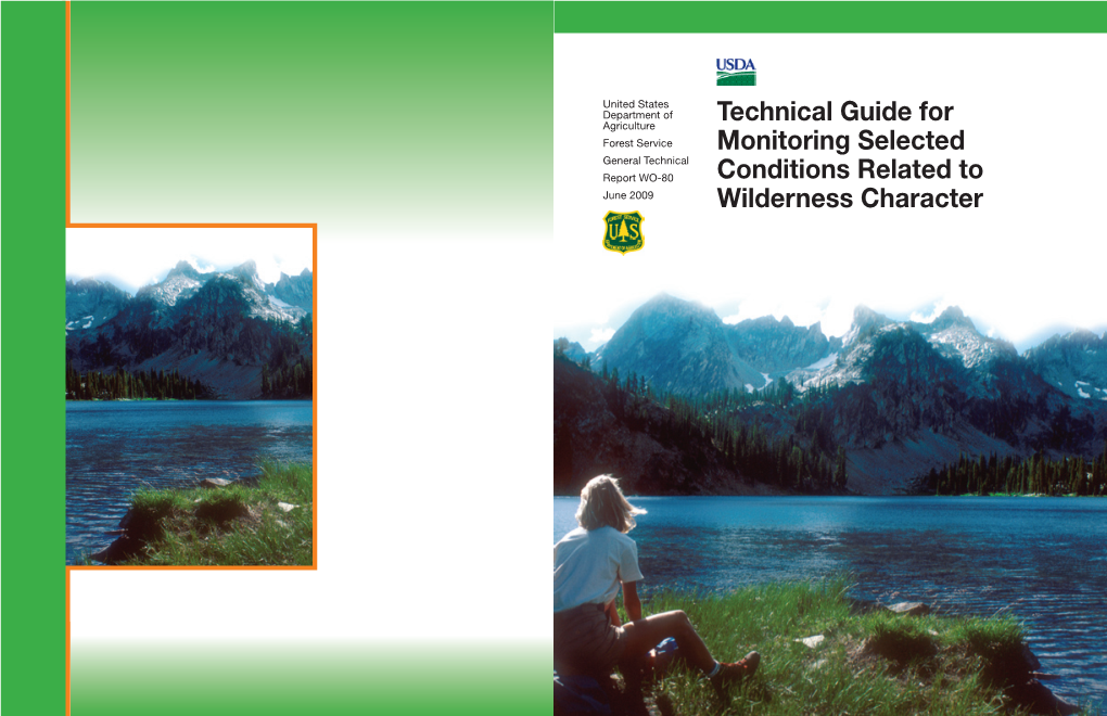 Technical Guide for Monitoring Selected Conditions Related to Wilderness Character Iii Authors’ Note