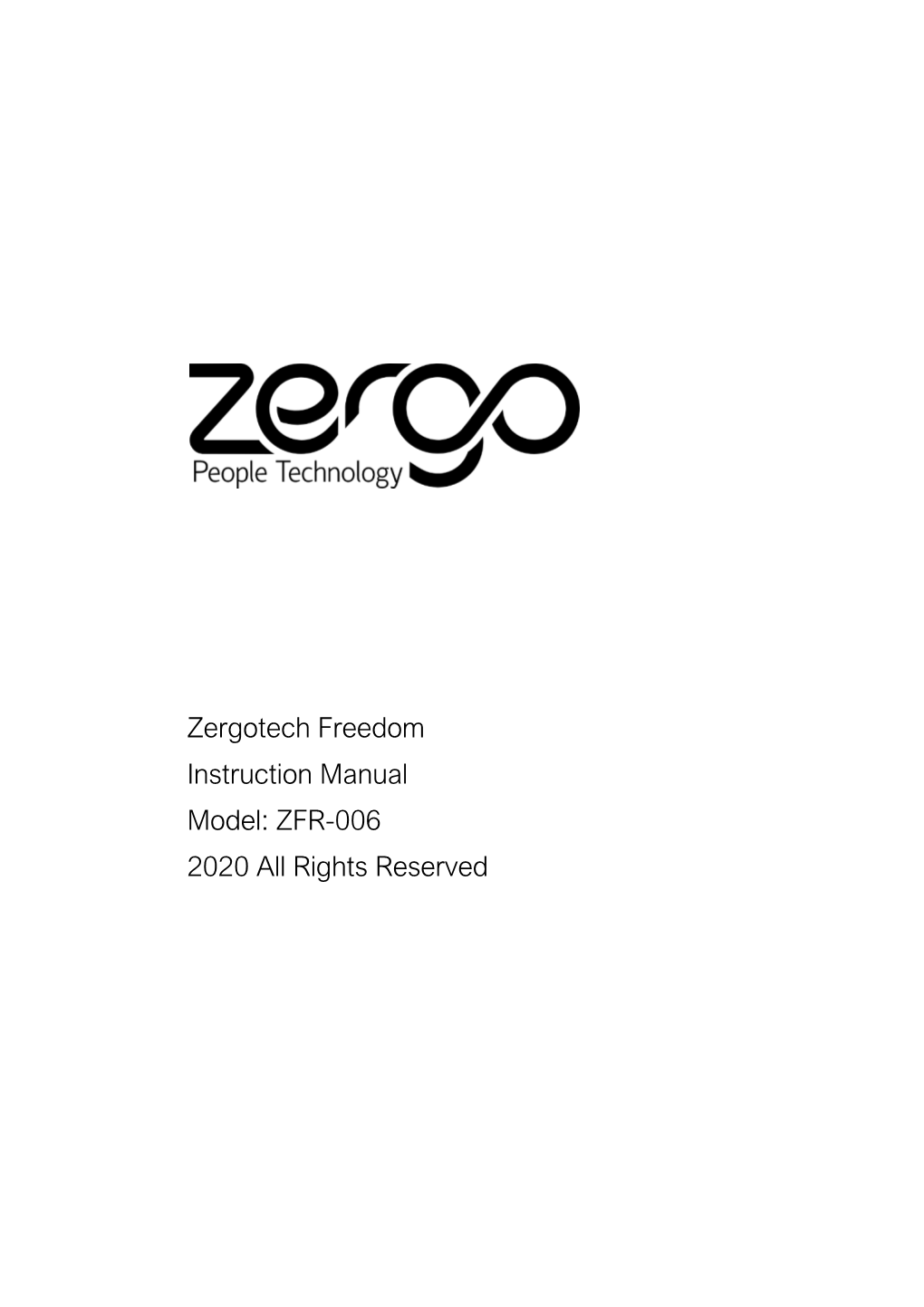 Zergo Freedom Instruction Manual