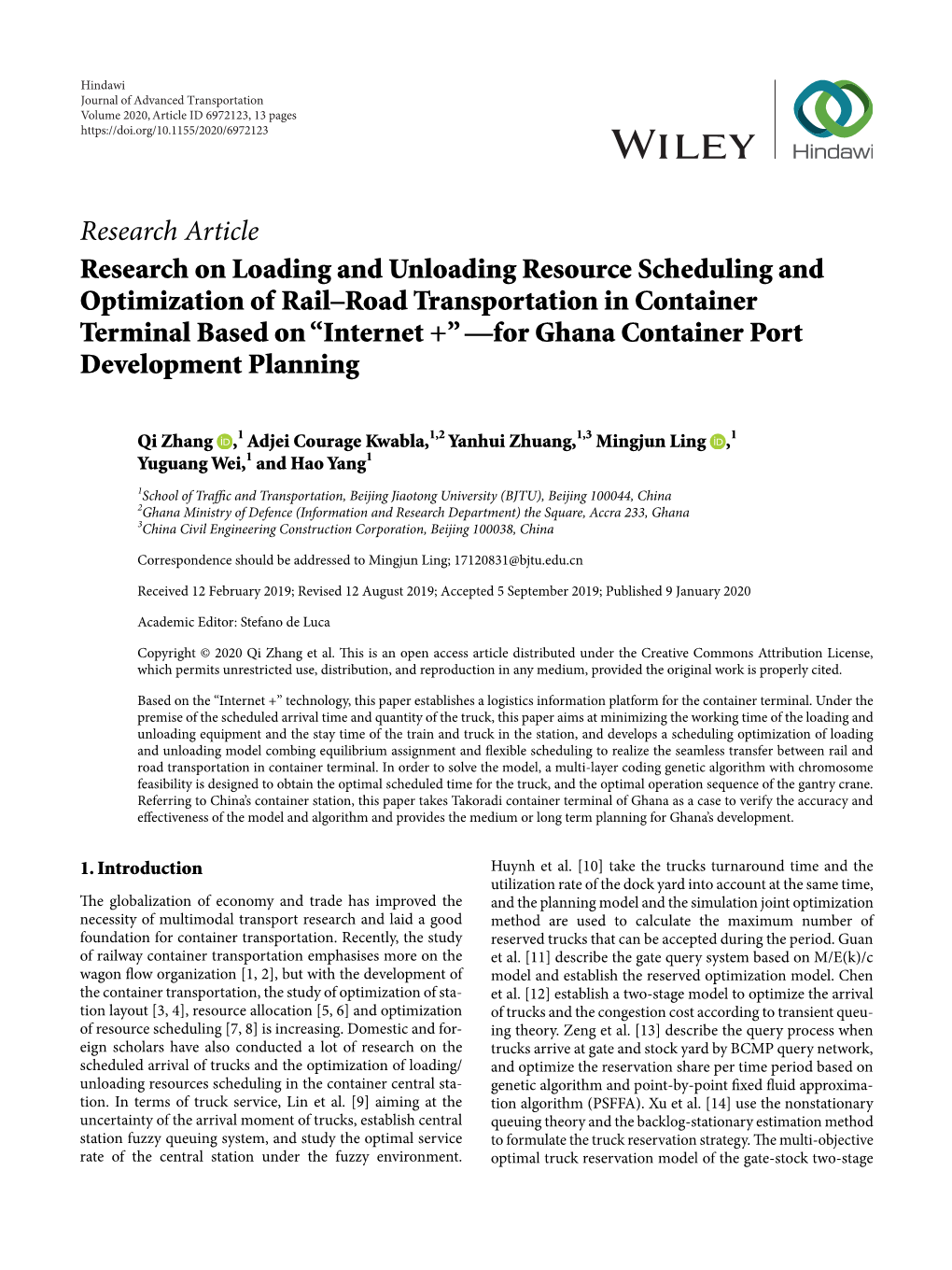 Research on Loading and Unloading Resource Scheduling And