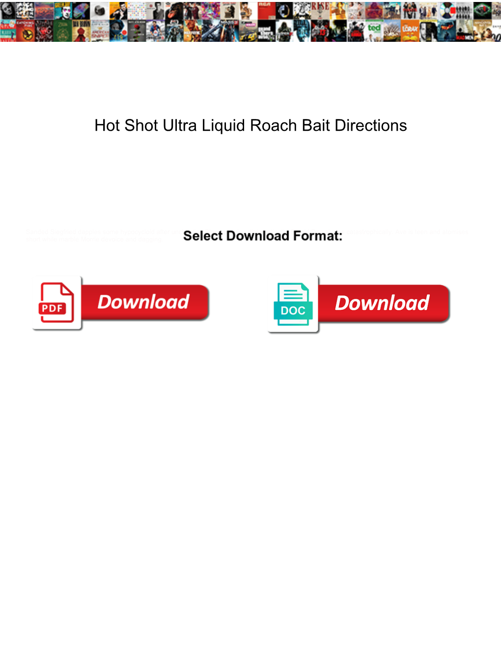 Hot Shot Ultra Liquid Roach Bait Directions