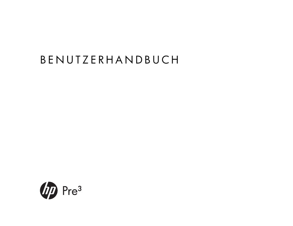 Bedienungsanleitung HP Pre 3