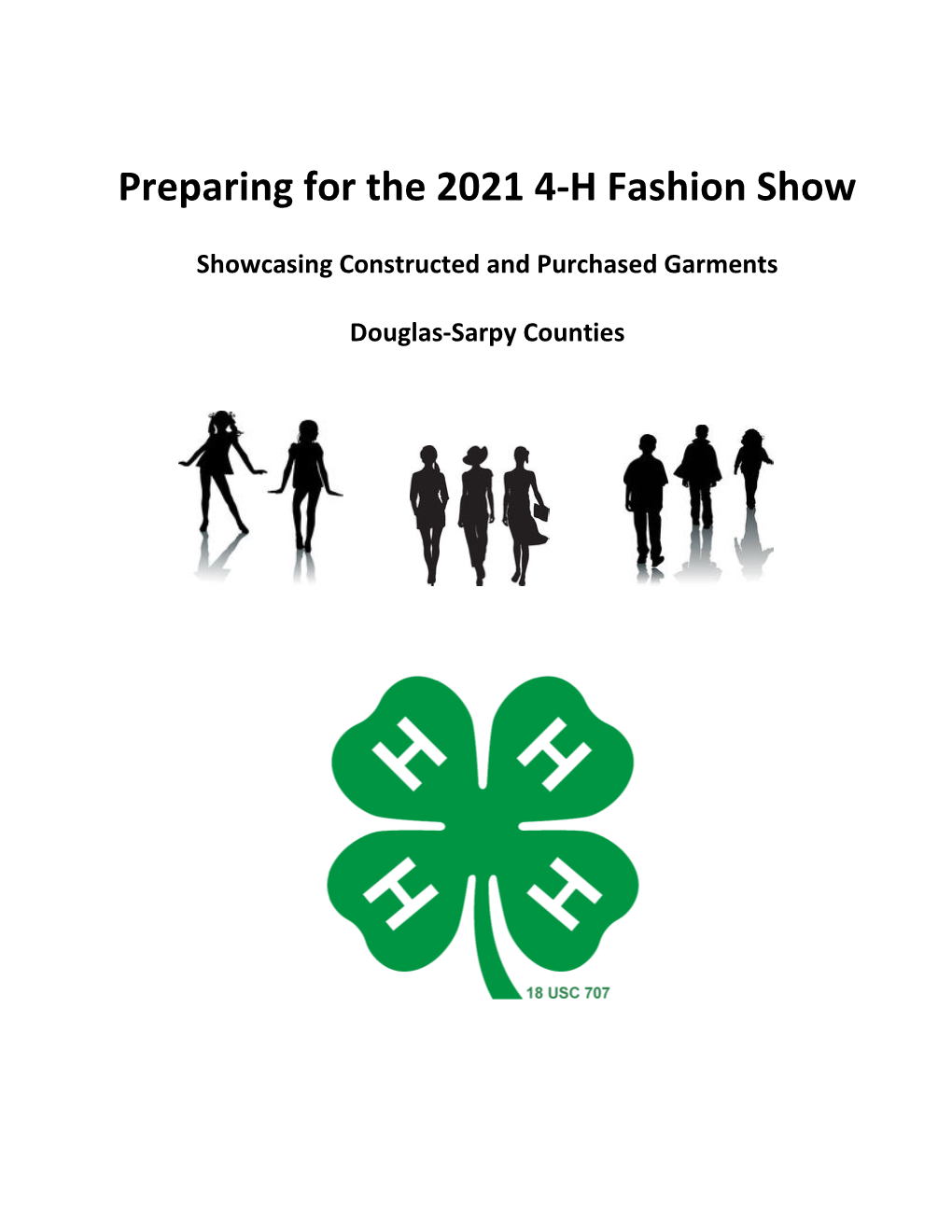 Preparing for the 2021 4-H Fashion Show